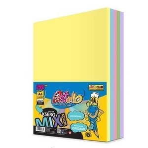 Papier ksero A4 160g 5 kolorów 250 arkuszy pastel