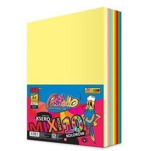 Papier ksero A4 80g 10 kolorów 500 arkuszy