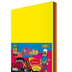 Papier ksero A4 80g 5 kolorów 200 arkuszy