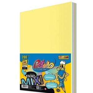 Papier ksero A4 80g 5 kolorów 200 arkuszy pastel