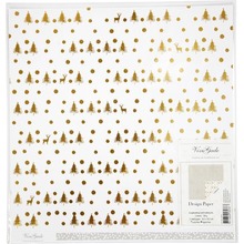 Papier ozdobny Deer and dots 30,5x30,5cm 180g 3 arkusze edycja limitowana