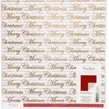 Papier ozdobny Merry Christmas scrapbooking 30,5x30,5cm 180g. 3 arkusze edycja limitowana