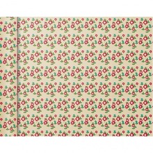 Papier pakowy mini rolki 5x0,35m Czerwone kwiaty