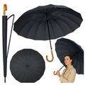 Parasol automatyczny z pokrowcem czarny 115cm