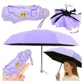 Parasolka kieszonkowa z ochroną UV UPF 50 fiolet