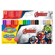 Pastele olejne trójkątne Colorino Kids Avengers 12 kolorów