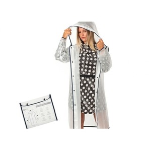 Peleryna przeciwdeszczowa transparentna S