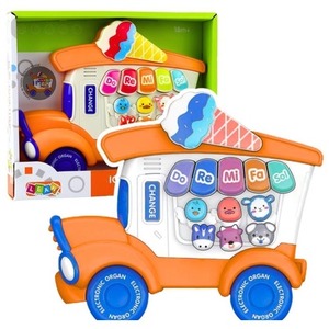 Pianinko elektryczne dla malucha pomarańczowe