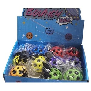 Piłeczka na gumce z rzepem MIX