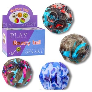 Piłeczka z wgłębieniami do ugniatania 9cm MIX