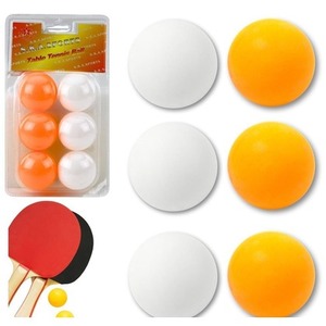 Piłeczki do ping ponga biało-pomarańczowy 6szt