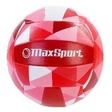 Piłka siatkowa Max Sport czerwono-różowo-biała