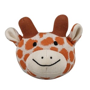 Piłka wełniana z grzechotką Żyrafa