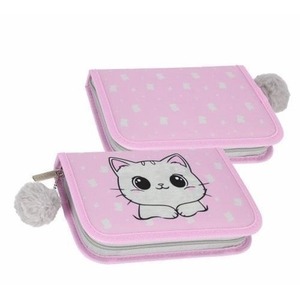 Piórnik 1zamek 2klapki z wyposażeniem Kitty