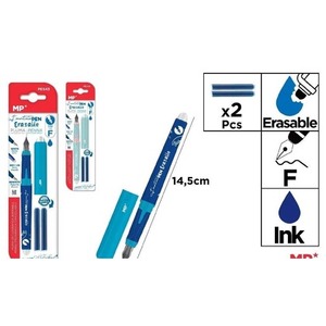 Pióro wymazywalne na naboje + wkłady wymazywalne