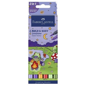 Pisak Goldfaber dwustronny 6 kolorów