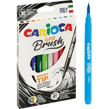 Pisaki Brush Tip 10 kolorów CARIOCA