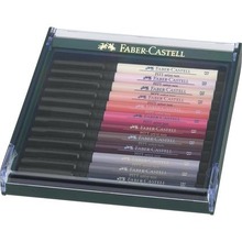 Pisaki Faber-Castell Pitt Artist Pen Brush 12 kolorów Skin