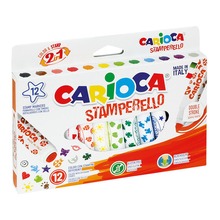 Pisaki stemple Carioca 12 kolorów