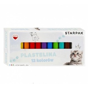 Plastelina 12 kolorów Cuties Kotki