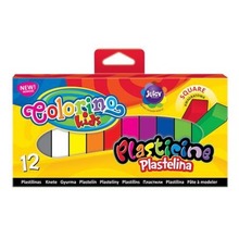 Plastelina Colorino Kids kwadratowa 12 kolorów