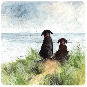 Podkładka pod kubek C146 Psy na wydmach