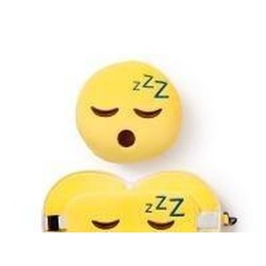 Poduszka podróżna i maska na oczy Śpiąca Emotka