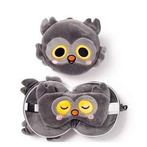 Poduszka podróżna i maska na oczy Sowa