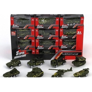 Pojazd wojskowy metalowy 1:64 MIX