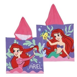 Ponczo kąpielowe mała syrenka Arielka