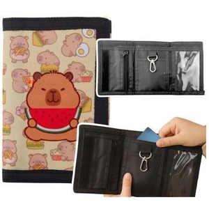 Portfelik dziecięcy na rzep z karabińczykiem