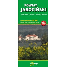 Powiat Jarociński - mapa turystyczna 1:55 000
