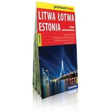 Premium! map Litwa, Łotwa, Estonia 1:700 000 mapa