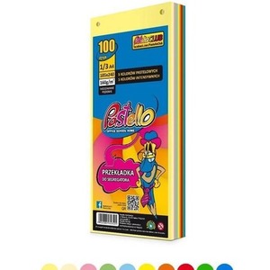Przekładka do segregatora 1/3 A4 100K 10 kolorów
