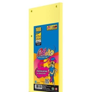 Przekładka do segregatora 1/3 A4 100K IT160 żółta