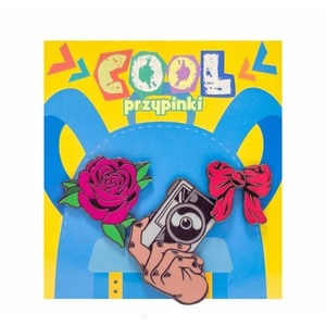 Przypinka cool. Róża
