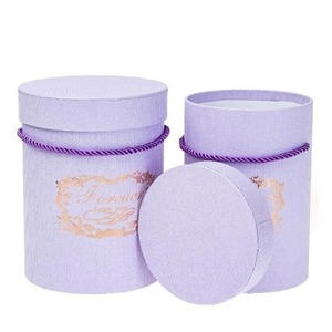 Pudełko Flower Box 2szt purpurowy ROZETTE