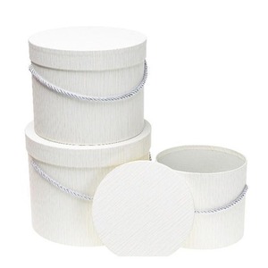 Pudełko Flower Box 3szt biały ROZETTE