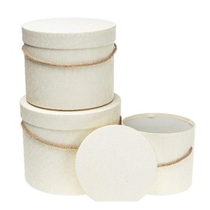 Pudełko Flower Box 3szt biały ROZETTE