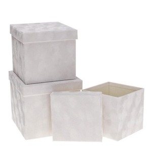 Pudełko Flower Box 3szt biały ROZETTE