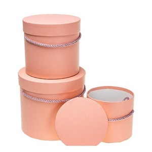 Pudełko Flower Box 3szt brzoskwiniowy ROZETTE