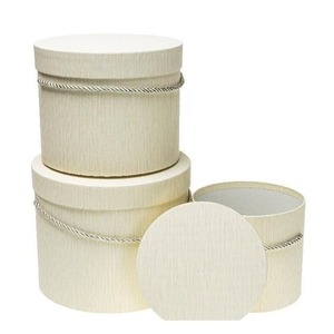 Pudełko Flower Box 3szt kremowy ROZETTE