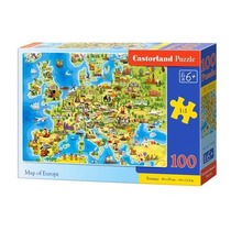 Puzzle 100 Map of Europe CASTOR