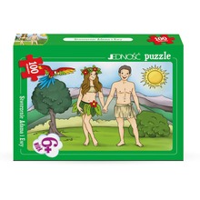 Puzzle 100 Stworzenie Adama i Ewy