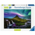 Puzzle 1000 Aurora Over Kirkjufell