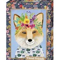 Puzzle 1000 Floral Friends, Lis z kwiatami na głow