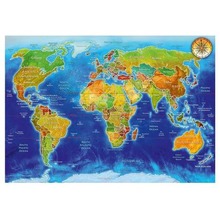 Puzzle 1000 Geopolityczna mapa świata