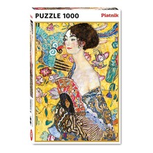 Puzzle - 1000 Klimt, Dama z Wachlarzem PIATNIK