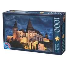 Puzzle 1000 Rumunia, Zamek Corvin nocą
