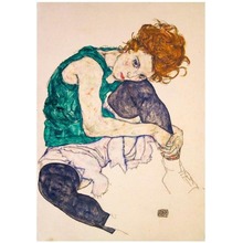 Puzzle 1000 Siedząca kobieta, Egon Schiele, 1917